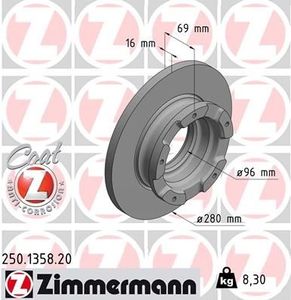 Remschijf Coat Z 250135820