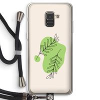 Beleaf in you: Samsung Galaxy A8 (2018) Transparant Hoesje met koord