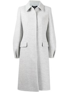 Paule Ka manteau long à simple boutonnage - Gris