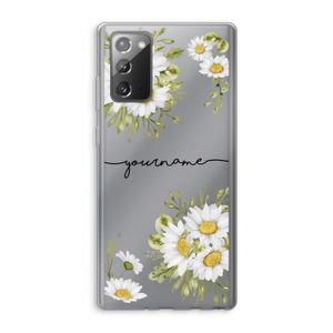 Daisies: Samsung Galaxy Note 20 / Note 20 5G Transparant Hoesje