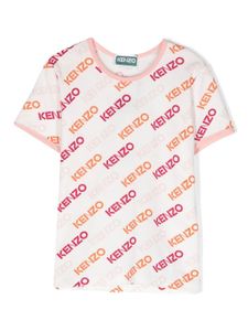 Kenzo Kids t-shirt à logo imprimé - Blanc