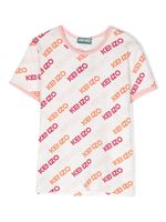 Kenzo Kids t-shirt à logo imprimé - Blanc