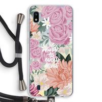 Kindness matters: Samsung Galaxy A10 Transparant Hoesje met koord