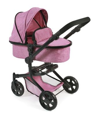 Combi poppenwagen Mika - Pink Jeans