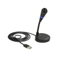 DeLOCK usb microfoon (zwart, plug & play)