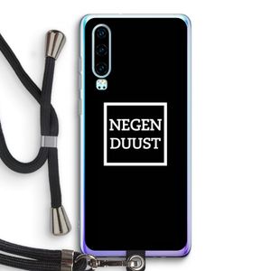 Negenduust black: Huawei P30 Transparant Hoesje met koord