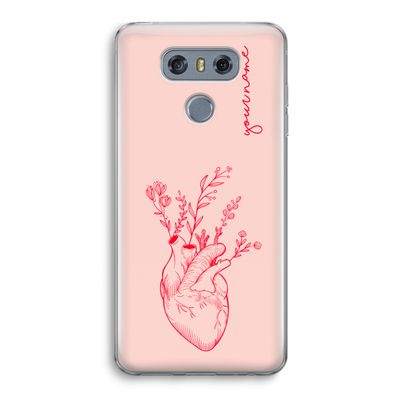 Blooming Heart: LG G6 Transparant Hoesje