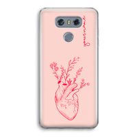 Blooming Heart: LG G6 Transparant Hoesje