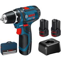 Bosch blauw gsr 12v-15 accuschroefboormachine | 12v 2.0ah li-ion - 060186810f