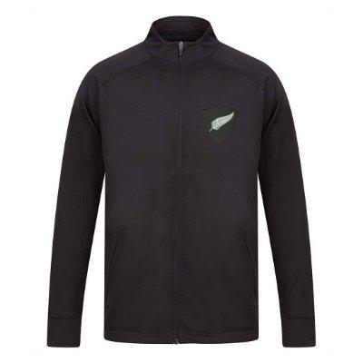 Rugby Vintage - Nieuw-Zeeland All Blacks Trainingsjack - Zwart