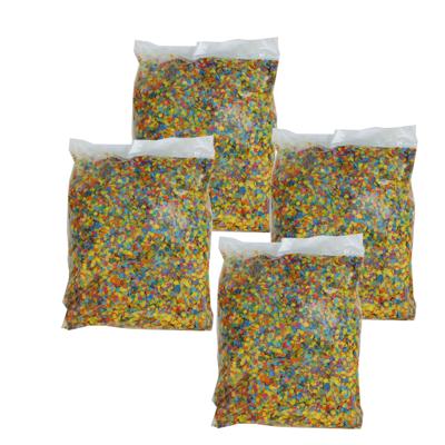 Confetti - 4x - multi color - papier - 1000 gram - feestversiering - carnaval Confetti - 4x - multi color - papier - 1000 gram - feestversiering - carnaval