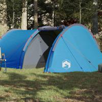 Tent 4-persoons 405x170x106 cm 185T taft blauw - thumbnail