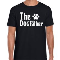 The Dogfather t-shirt zwart voor heren Vaderdagcadeau