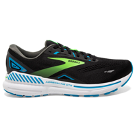 Brooks Adrenaline GTS 23 wide hardloopschoenen zwart/hawaiian ocean/green heren 44.5