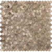 Zelfklevende Mozaïek Tegel - Afimera Mini Hexagon - Geborsteld Brons - 308x298x4mm Zelfklevende Mozaïek Tegel - Afimera Mini Hexagon - Geborsteld Brons - 308x298x4mm