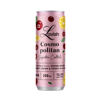 Lavish Cosmopolitan Signature Cocktail - 250ml - 12,5% alc. Lavish Cosmopolitan Signature Cocktail - 250ml - 12,5% alc.