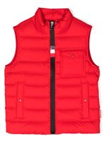 Moncler Enfant doudoune à fermeture zippée - Rouge