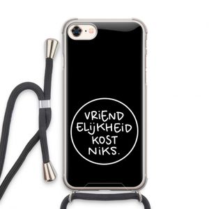 Vriendelijkheid: iPhone 8 Transparant Hoesje met koord