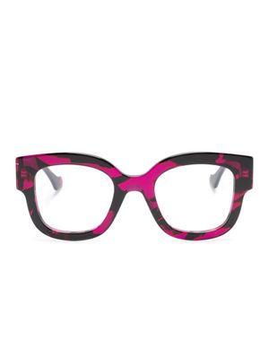 Gucci Eyewear lunettes de vue à effet écaille de tortue - Violet