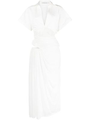 Christopher Esber robe-chemise Comosum Clash - Blanc