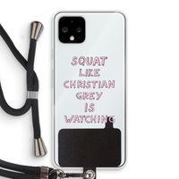 Christian Grey: Pixel 4 Transparant Hoesje met koord