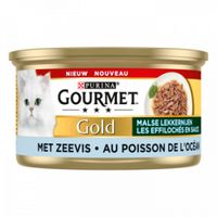 Gourmet Gold Malse Lekkernijen met zeevis natvoer kat (24x85 g) 1 tray (24 x 85 g) Gourmet Gold Malse Lekkernijen met zeevis natvoer kat (24x85 g) 1 tray (24 x 85 g)