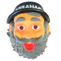 Opa Abraham masker met snor - thumbnail