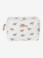 Personaliseerbare toilettas ecru