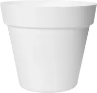Easyday Bloempot Smile Recht - Ø24 cm x H22 cm - Wit