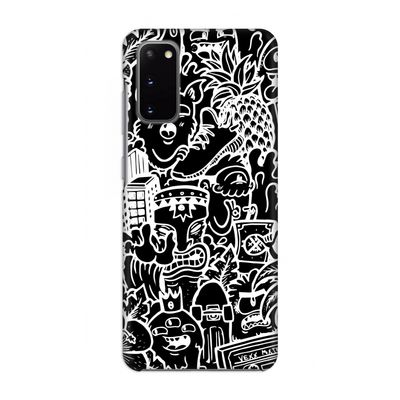 Vexx Black Mixtape: Volledig geprint Samsung Galaxy S20 Hoesje