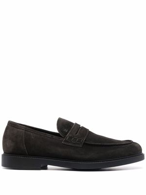 Fratelli Rossetti mocassins à bout en amande - Gris