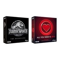 Spellenbundel - 2 Stuks - Jurassic World the boardgame & All You Need Is Love Bordspel
