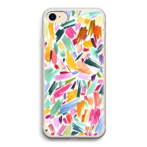 Watercolor Brushstrokes: iPhone 7 Transparant Hoesje