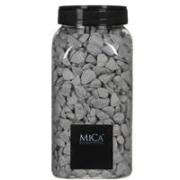 Mica Decorations decoratie steentjes - grijs - 1 kilo - 650ml - hobby steentjes