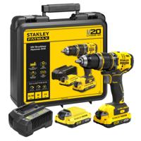 Stanley FATMAX SFMCD721D2K V20 18V BL Schroefklopboor 2x 2.0Ah - SFMCD721D2K-QW