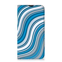 iPhone 14 Hoesje met Magneet Waves Blue