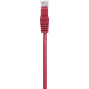 Renkforce RF-5043840 RJ45 Netwerkkabel, patchkabel CAT 5e U/UTP 1.00 m Rood Snagless 1 stuk(s)