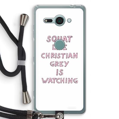 Christian Grey: Sony Xperia XZ2 Compact Transparant Hoesje met koord