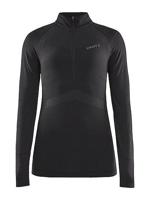 Craft Active Intensity zip lange mouw ondershirt zwart dames