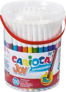 Carioca viltstift Joy, 100 stiften in een plastic pot