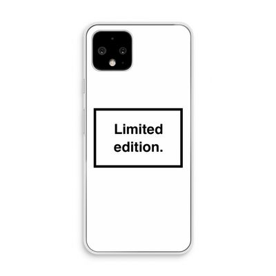 Limited edition: Pixel 4 Transparant Hoesje