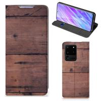 Samsung Galaxy S20 Ultra Book | Wallet Case | Old Wood