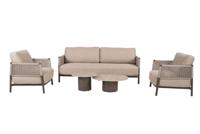Savanne loungeset met Sofie coffeetafels terre 50 x 60 cm & 70 x 80 cm 4SO - 4so
