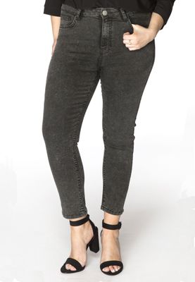 Jeans 7/8 met rits 56 white