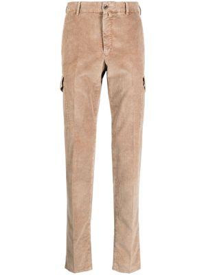 PT Torino pantalon droit en velours côtelé - Marron