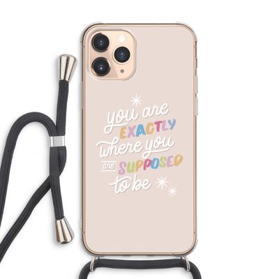 Right Place: iPhone 11 Pro Max Transparant Hoesje met koord