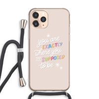 Right Place: iPhone 11 Pro Max Transparant Hoesje met koord