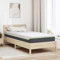 Matrassen Wit, Grijs 100 x 200 cm 100% polyester jacquard stof