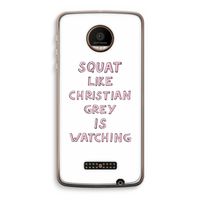 Christian Grey: Motorola Moto Z Force Transparant Hoesje