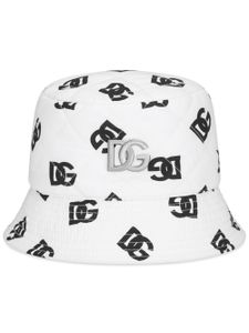 Dolce & Gabbana bob à logo DG - Blanc